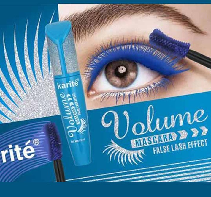 ریمل کاریته رنگ مواد آبی volume mascara