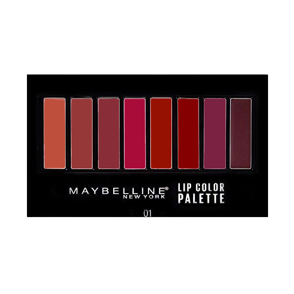 پالت رژلب 8 رنگ میبلین کدMaybelline 01