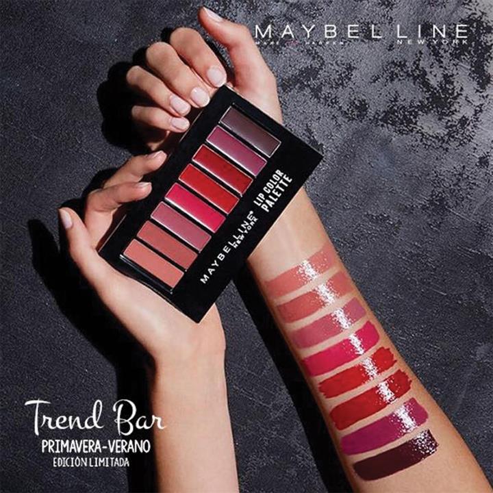پالت رژلب 8 رنگ میبلین کدMaybelline 01