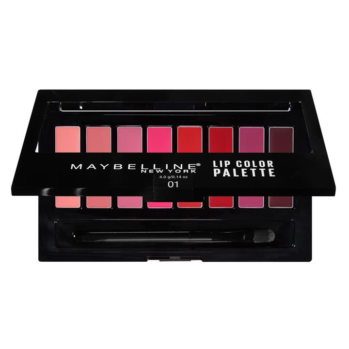 پالت رژلب 8 رنگ میبلین کدMaybelline 01