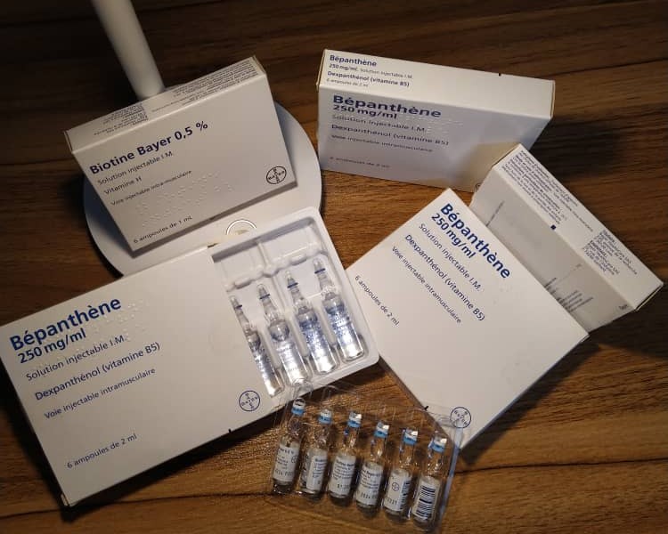 آمپول بیوتین بپانتن بایر آلمان Biotine Bepanthene Bayer