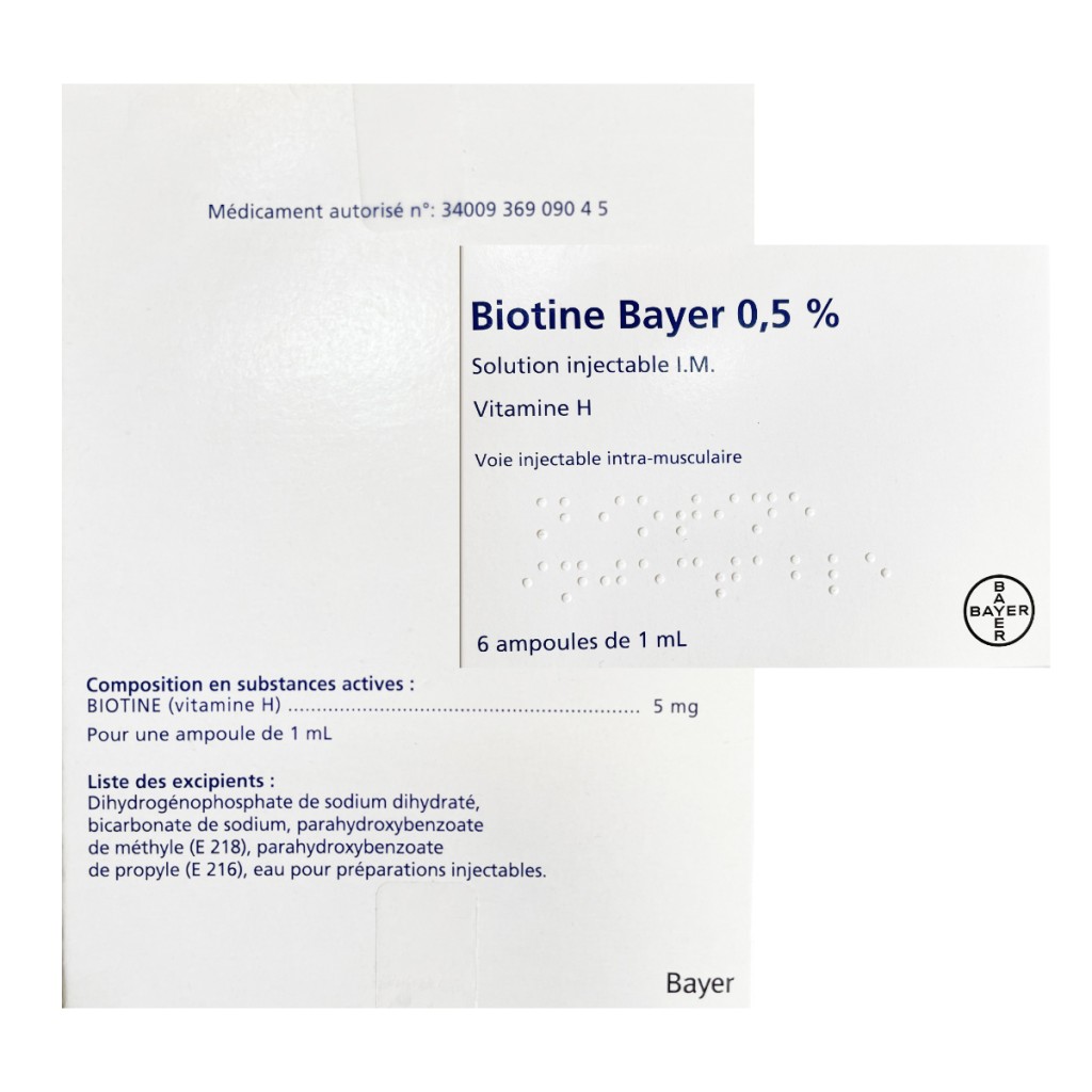 آمپول بیوتین بپانتن بایر آلمان Biotine Bepanthene Bayer