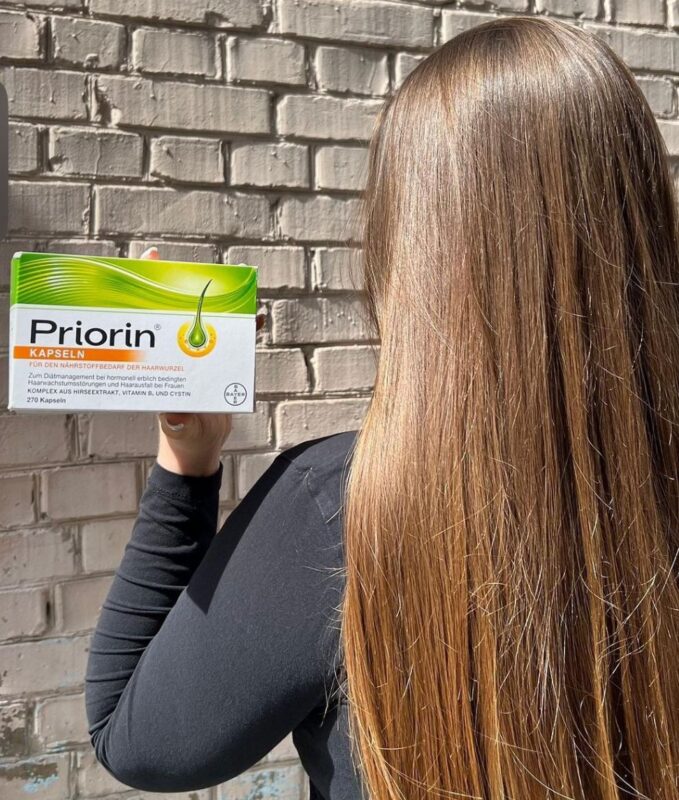 قرص ضد ریزش مو و تقویت مو پریورین اصل برند بایر 120 عددی