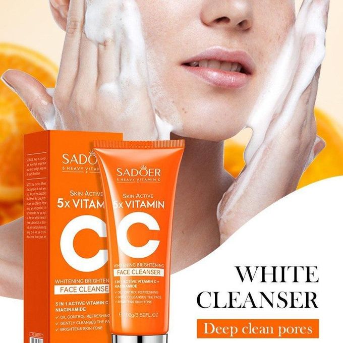 فوم پاک کننده صورت SADOER 5X Vitamin C