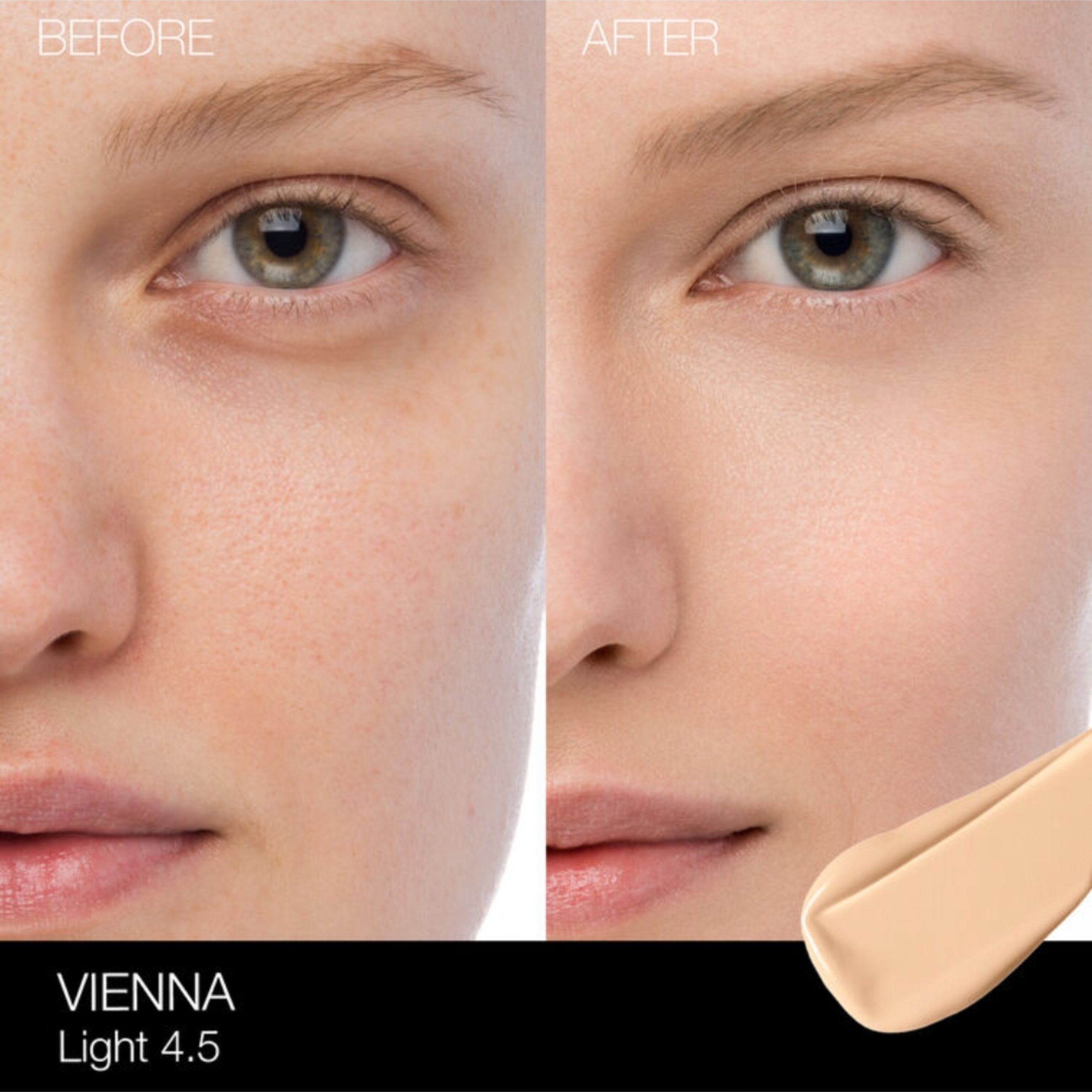 کرم پودر نارس اصل اروپایی رنگ Light 4.5 Vienna