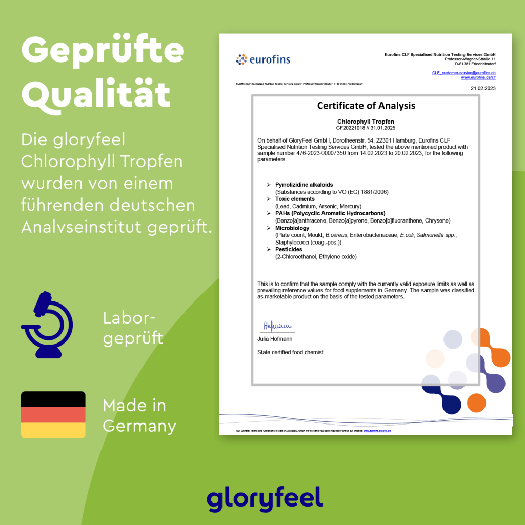 کلروفیل مایع Gloryfeel Chlorophyll (30 میل)