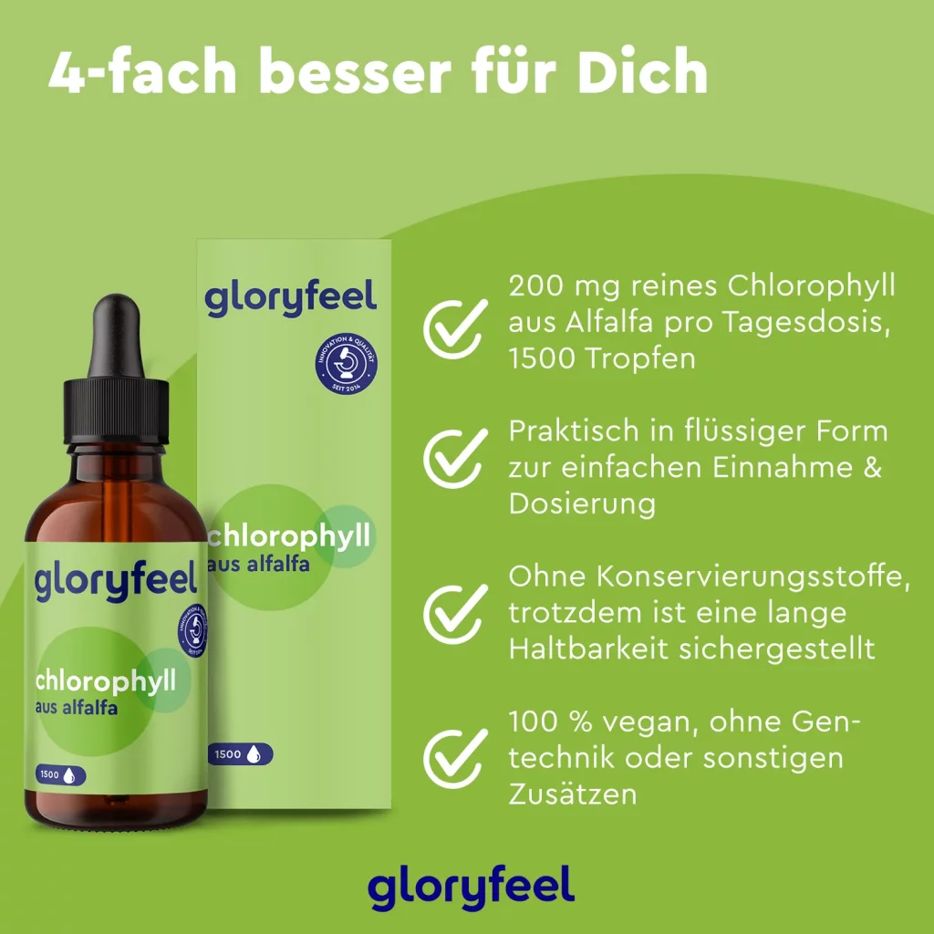 کلروفیل مایع Gloryfeel Chlorophyll (30 میل)