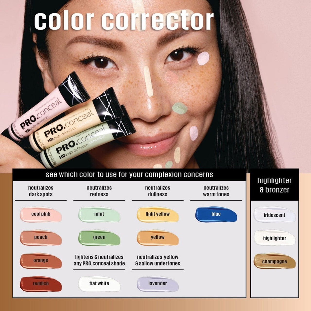 کانسیلر نارنجی کارکتور Pro Conceal ال ای گرل پرو