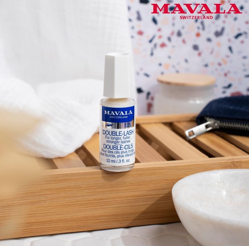 محلول تقویت مژه ماوالا MAVALA مدل DOUBLE LASH مژه و ابرو حجم10ml اصل سوئیس