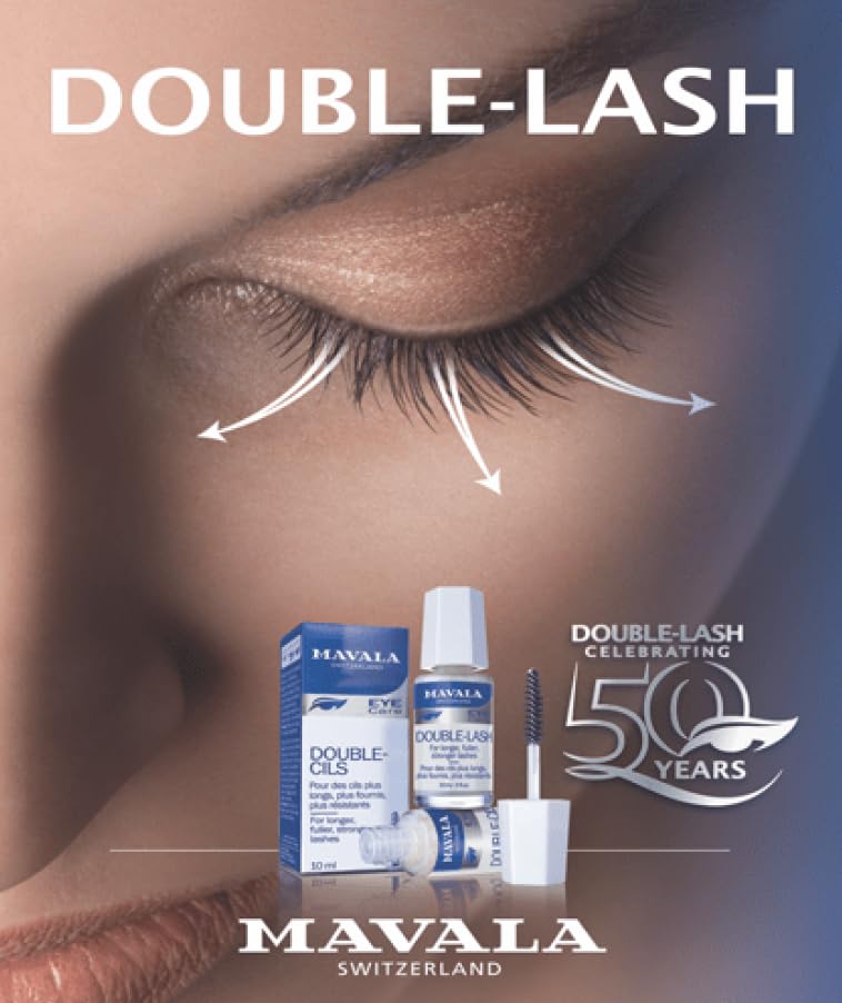 محلول تقویت مژه ماوالا MAVALA مدل DOUBLE LASH مژه و ابرو حجم10ml اصل سوئیس