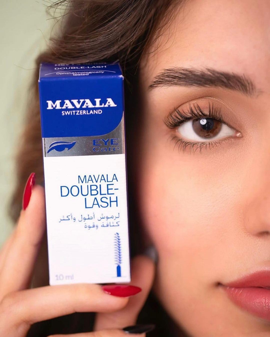 محلول تقویت مژه ماوالا MAVALA مدل DOUBLE LASH مژه و ابرو حجم10ml اصل سوئیس