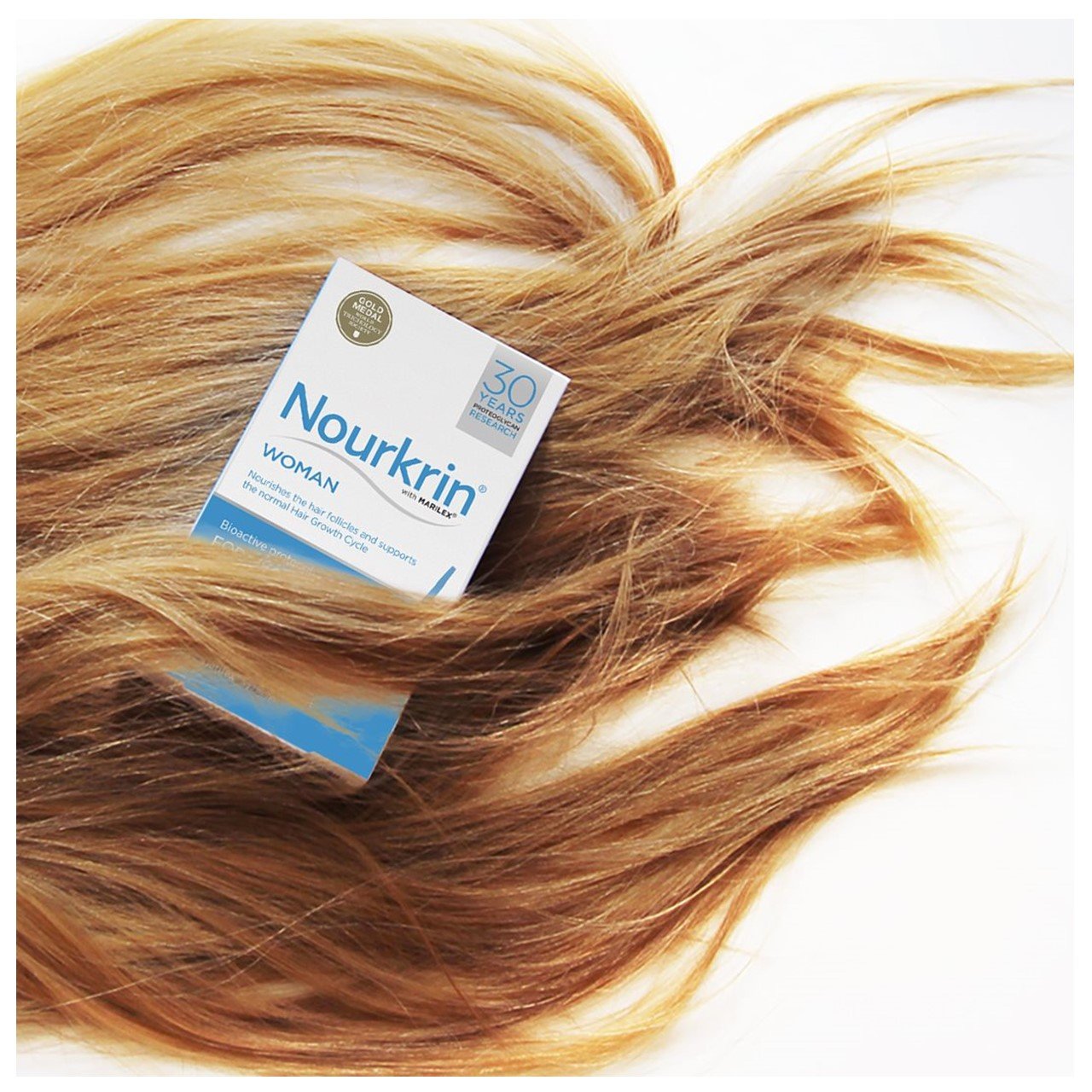 قرص مکمل نورکرین مخصوص تقویت و رشد موی بانوان 180 عددی