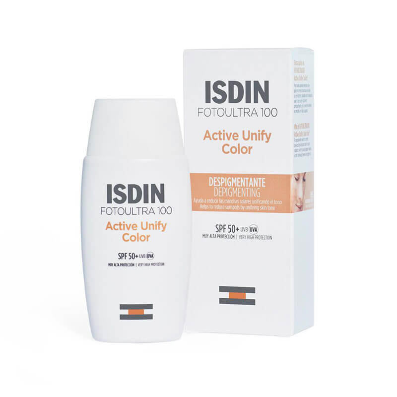 ضد آفتاب ضد لک ایزدین مدل اکتیو یونیفای رنگی با +SPF50 حجم 50 میل