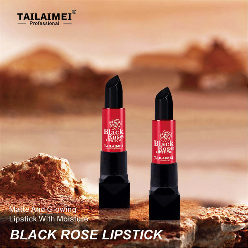 رژ لب مشکی حرارتی تایلامی جامد Black Rose