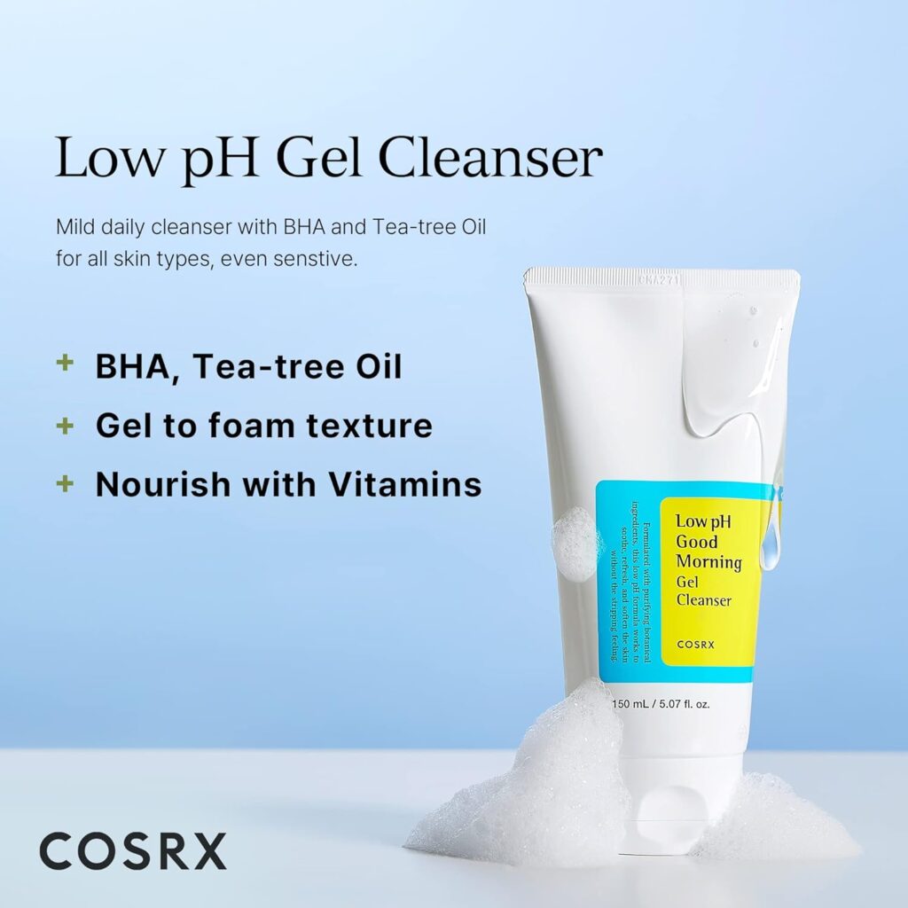 ژل شستشوی صورت گود مورنینگ کوزارکس COSRX Low pH Good Morning Gel Cleanser 150ml