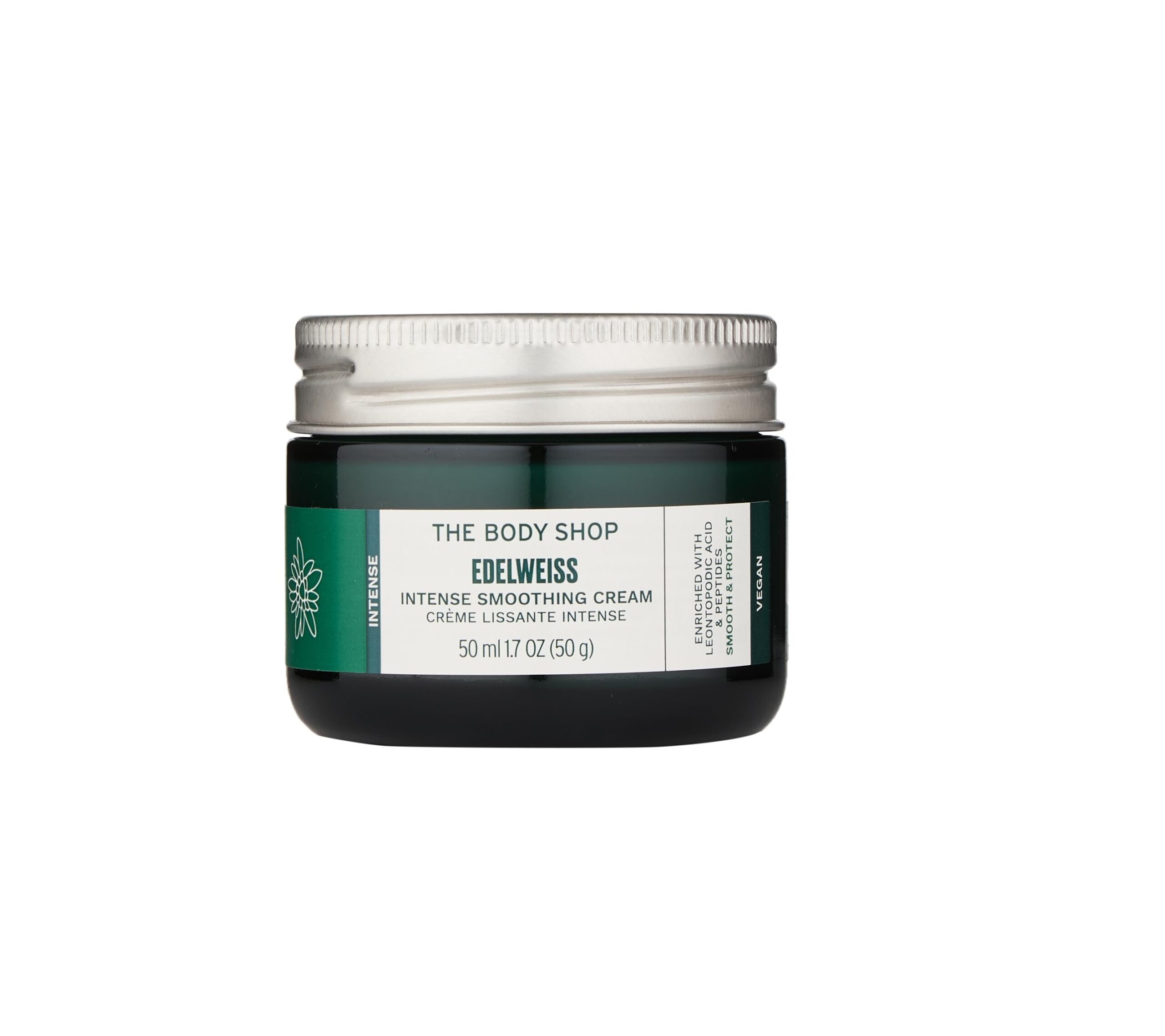 کرم مرطوب کننده مغذی ادلوایس بادی شاپ | Intense Smoothing Cream Edelweiss the body shop