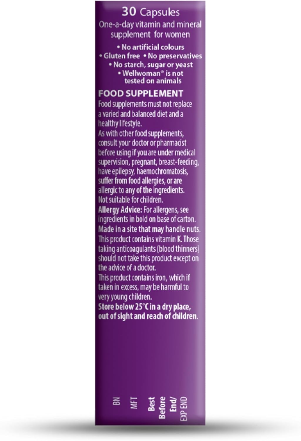 کپسول مولتی ویتامین زنانه ول وومن اورجینال ویتابیوتیکس