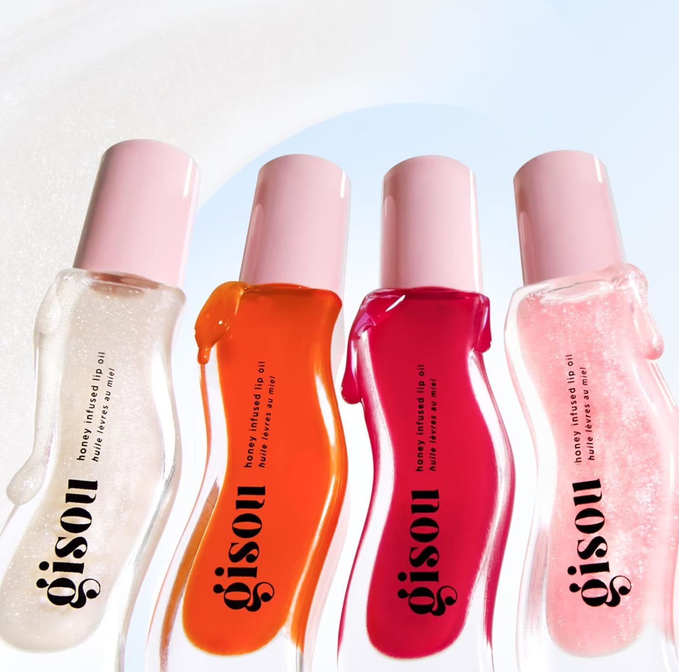 لیپ اویل کوکونات فراست گیسو 8 میل| Gisou honey infused lip oil coconut frost 8 ml