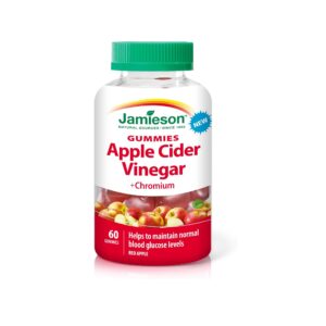 پاستیل سرکه سیب جمیسون 60 عدد Jamieson APPLE CIDER VINEGAR