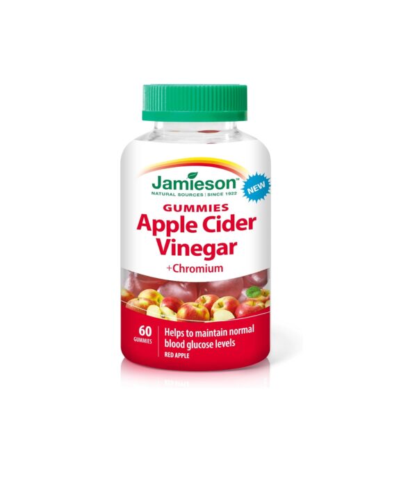 پاستیل سرکه سیب جمیسون 60 عدد Jamieson APPLE CIDER VINEGAR