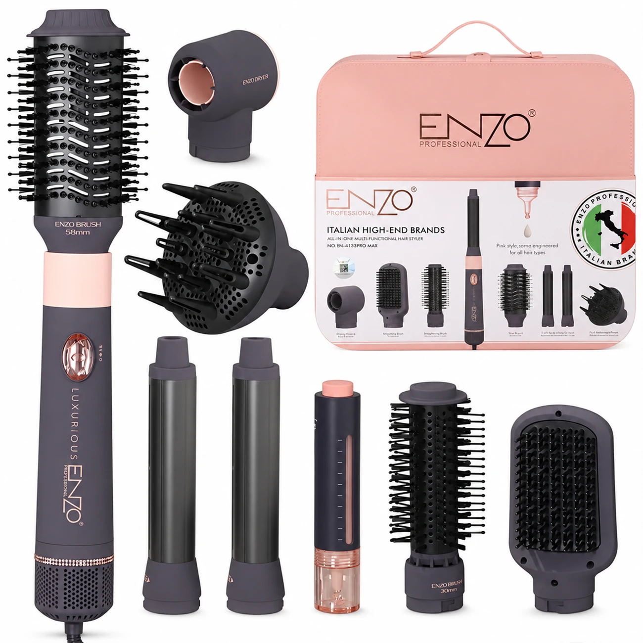 سشوار چندکاره انزو ENZO مدل EN-4133 PRO MAX با 7 سری