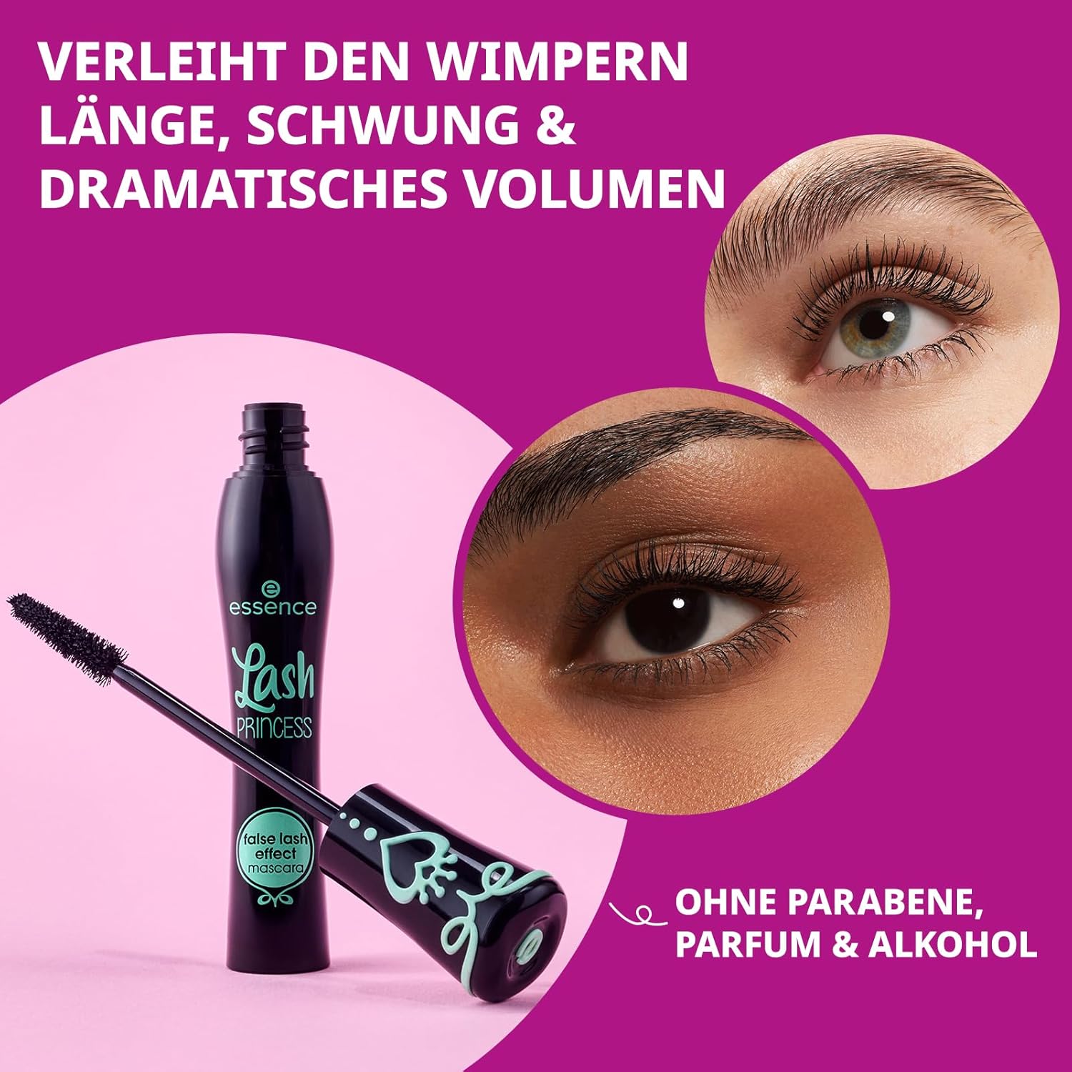 ریمل اسنس سری Lash Princess مدل False Lash Effect(سبز)