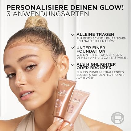 کرم درخشان کننده لومی گلوشن لورال Loreal Lumi Glotion شماره 902 Light حجم 40 میل