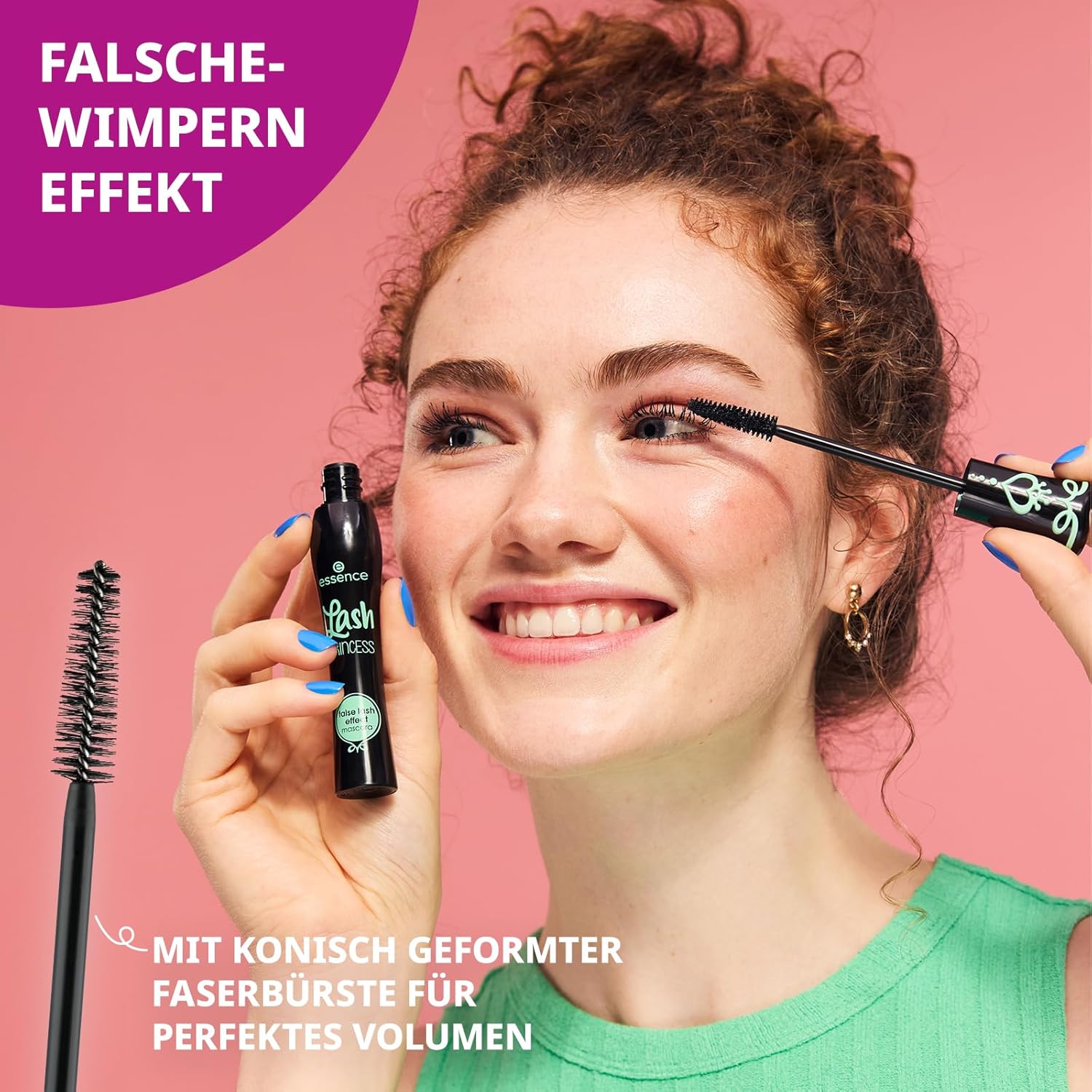 ریمل اسنس سری Lash Princess مدل False Lash Effect(سبز)