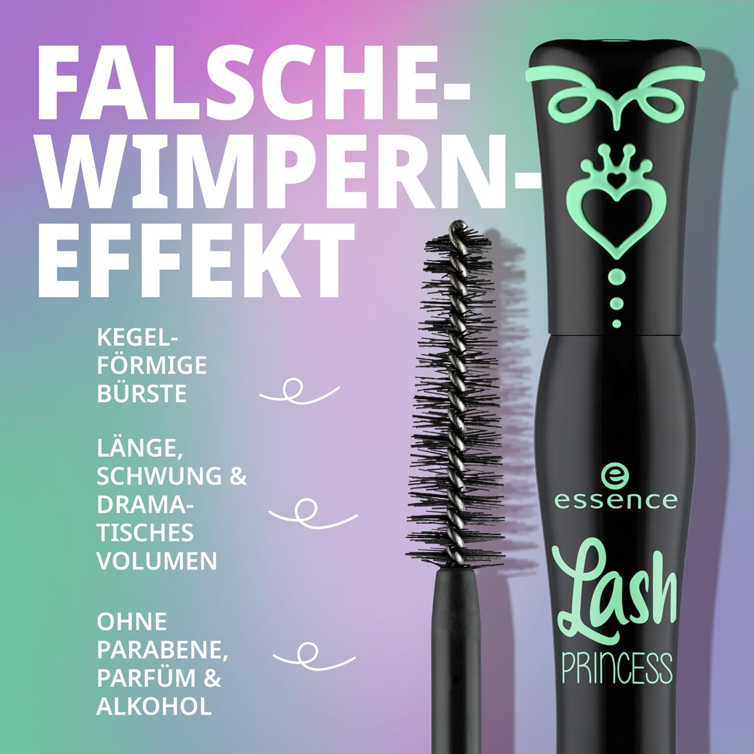 ریمل اسنس سری Lash Princess مدل False Lash Effect(سبز)