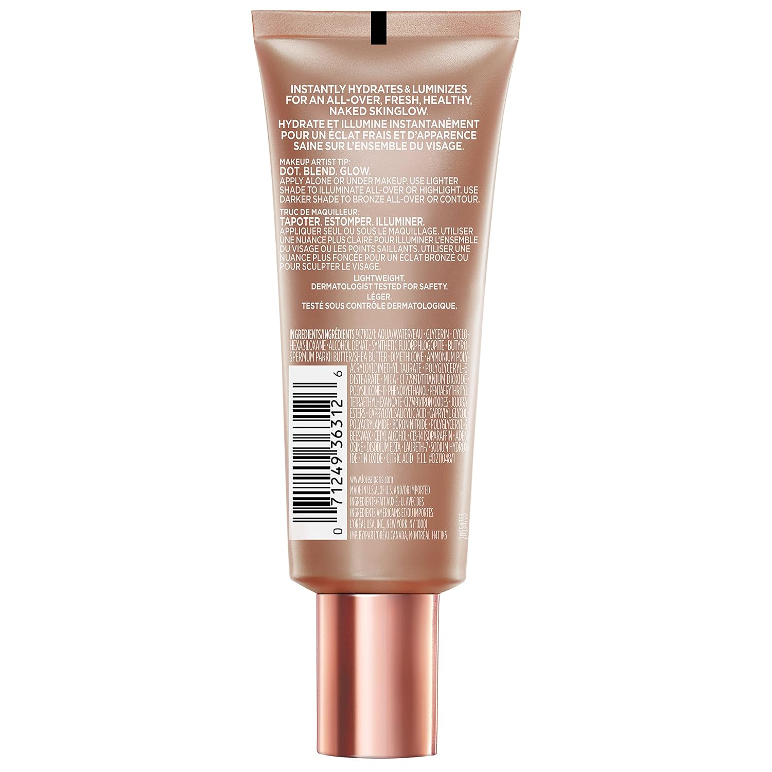 کرم درخشان کننده لومی گلوشن لورال Loreal Lumi Glotion شماره 903 Medium حجم 40 میل