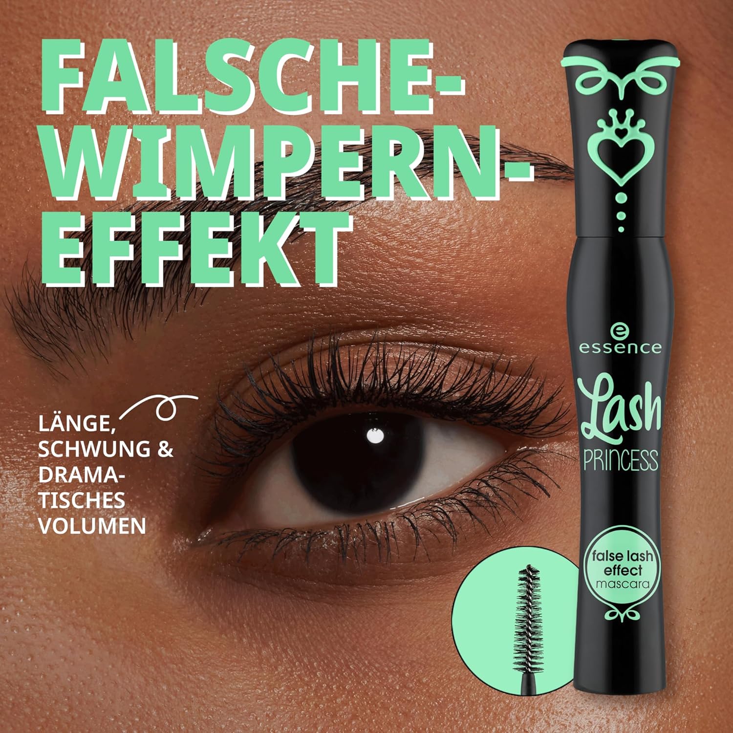 ریمل اسنس سری Lash Princess مدل False Lash Effect(سبز)