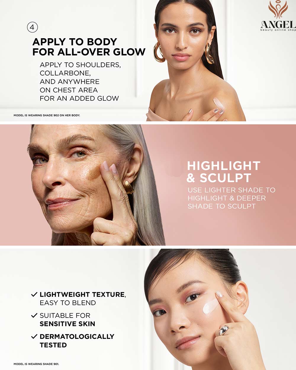کرم درخشان کننده لومی گلوشن لورال Loreal Lumi Glotion شماره 901 Fair حجم 40 میل